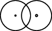 Atoms that are close, but not on identical positions.