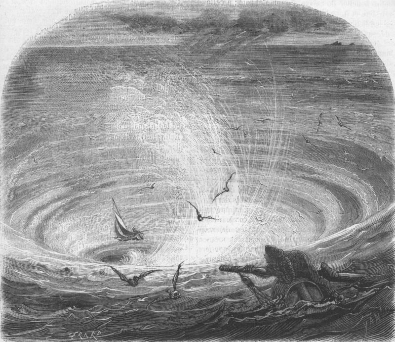 An illustration from Jules Verne's essay 