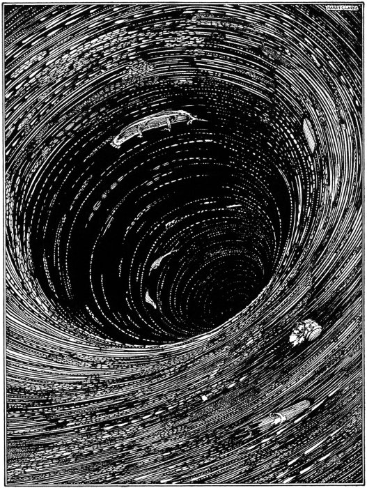 An illustration by Harry Clarke for Edgar Allan Poe's story 